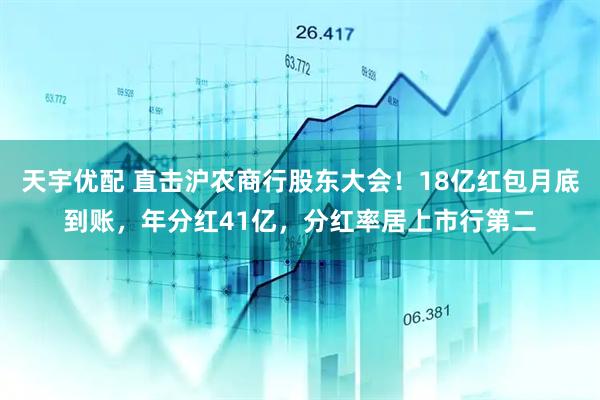 天宇优配 直击沪农商行股东大会！18亿红包月底到账，年分红41亿，分红率居上市行第二