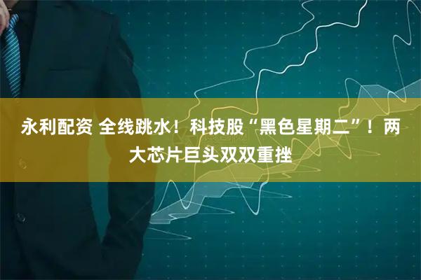 永利配资 全线跳水！科技股“黑色星期二”！两大芯片巨头双双重挫